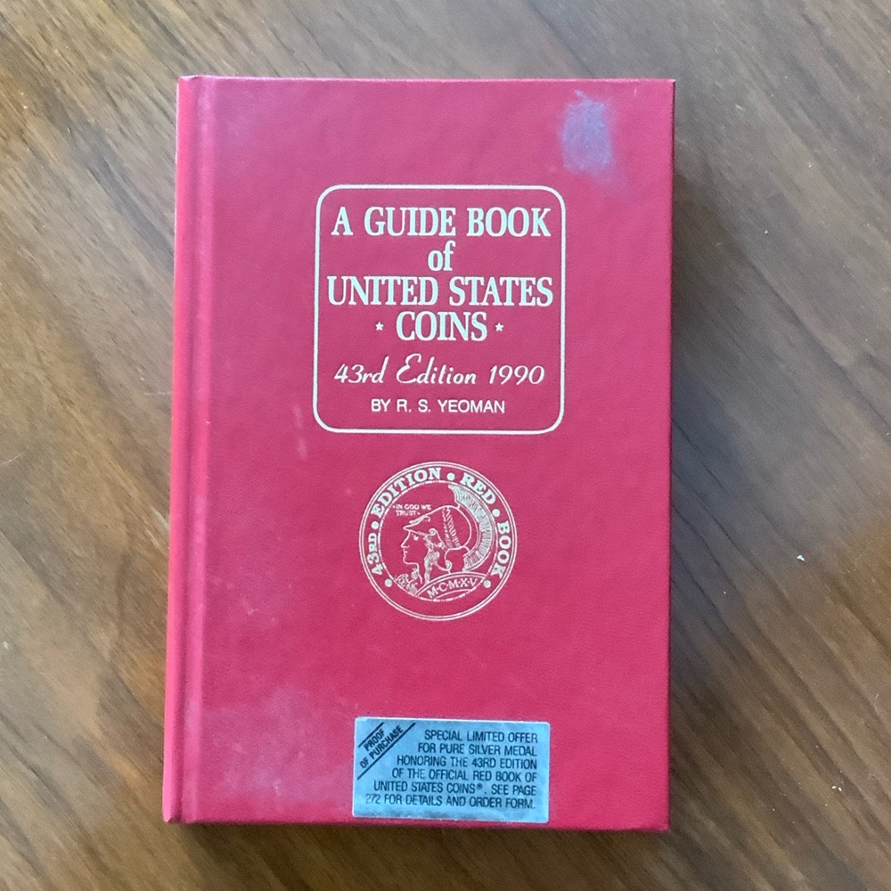 Vintage guidebook United States coins 43rd edition 1990 never used